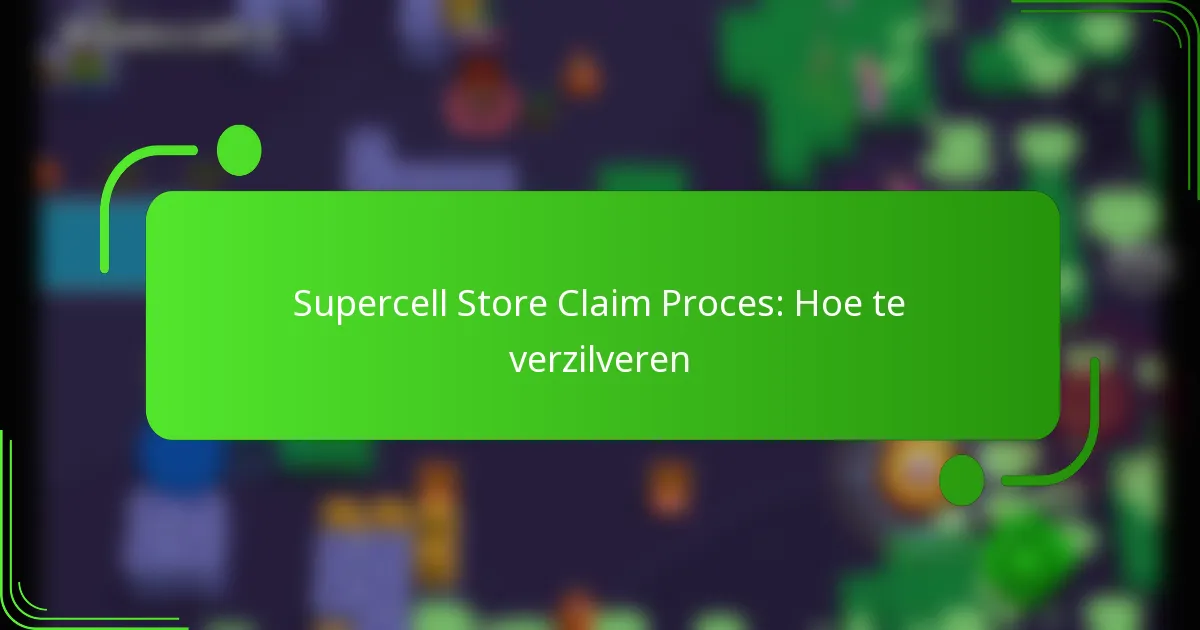 Supercell Store Claim Proces: Hoe te verzilveren