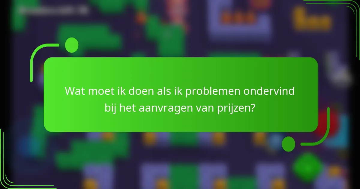 Wat moet ik doen als ik problemen ondervind bij het aanvragen van prijzen?